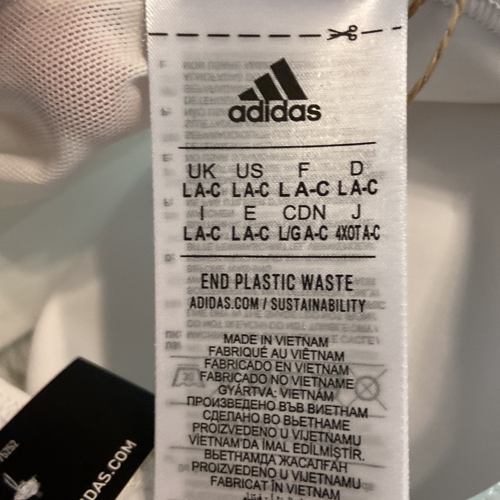 Adidas Women's White Sports Bra brand new with tag - Picture 5 of 8